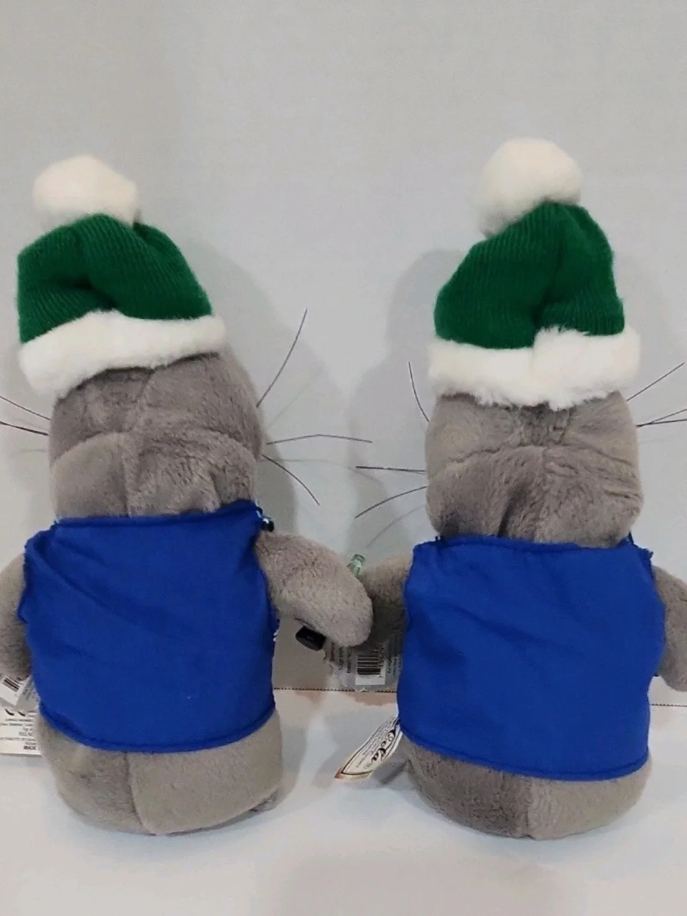 Coca Cola Gray Plush Seal Collectible, Lot Of 2